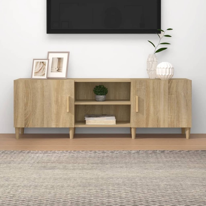 Meuble TV Chêne sonoma 150x30x50 cm Bois d'ingénierie 614347614347