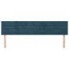Têtes de lit Bleu foncé 160 x 5 x 78/88 cm Velours 614349614349