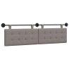 Tête de lit suspendue Taupe Tissu 614350614350