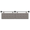 Tête de lit suspendue Taupe Tissu 614350614350