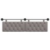 Tête de lit suspendue Taupe Tissu 614351614351