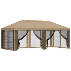 Housse de tonnelle avec murs latéraux Beige 600,5 x 300,5 cm 614352614352