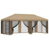Housse de tonnelle avec murs latéraux Beige 600,5 x 300,5 cm 614352614352