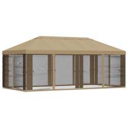 Housse de tonnelle avec murs latéraux Beige 600,5 x 300,5 cm 614352614352
