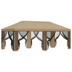Housse de tonnelle avec murs latéraux Beige 600,5 x 300,5 cm 614352614352