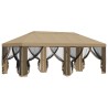 Housse de tonnelle avec murs latéraux Beige 600,5 x 300,5 cm 614352614352