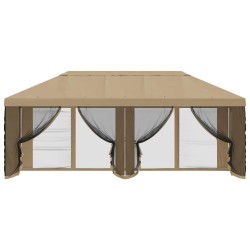 Housse de tonnelle avec murs latéraux Beige 600,5 x 300,5 cm 614352614352