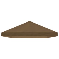 Housse de canopée de gazebo 6 x 3 m Taupe Polyester 190 614353614353