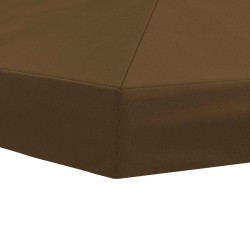 Housse de canopée de gazebo 6 x 3 m Taupe Polyester 190 614353614353