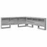 Tête de lit de rangement Gris Sonoma 180 cm Bois d'ingénierie 614359614359
