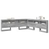 Tête de lit de rangement Gris Sonoma 180 cm Bois d'ingénierie 614359614359