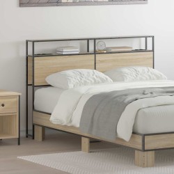 Tête de lit de rangement Chêne sonoma Bois d'ingénierie 614360614360
