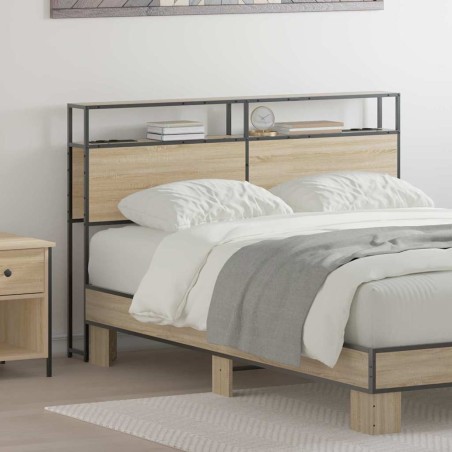 Tête de lit de rangement Chêne sonoma Bois d'ingénierie 614360614360