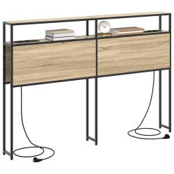 Tête de lit de rangement Chêne sonoma Bois d'ingénierie 614360614360