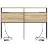 Tête de lit de rangement Chêne sonoma Bois d'ingénierie 614360614360