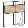 Tête de lit de rangement Chêne sonoma Bois d'ingénierie 614361614361
