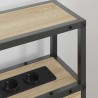 Tête de lit de rangement Chêne sonoma Bois d'ingénierie 614361614361