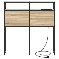 Tête de lit de rangement Chêne sonoma Bois d'ingénierie 614361614361