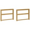 Module d'accoudoirs 2 pcs Blanc 78,5 x 10 x 61 cm 614362614362