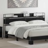 Tête de lit de rangement Chêne noir Bois d'ingénierie 614363614363