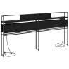 Tête de lit de rangement Chêne noir Bois d'ingénierie 614363614363