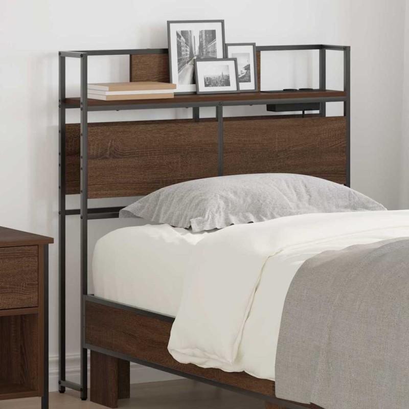 Tête de lit de rangement Chêne marron Bois d'ingénierie 614364614364