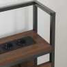 Tête de lit de rangement Chêne marron Bois d'ingénierie 614364614364