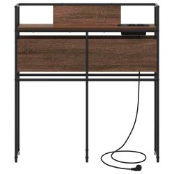 Tête de lit de rangement Chêne marron Bois d'ingénierie 614364614364