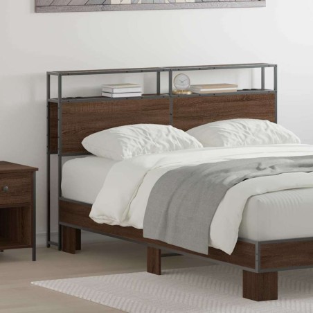Tête de lit de rangement Chêne marron Bois d'ingénierie 614366614366