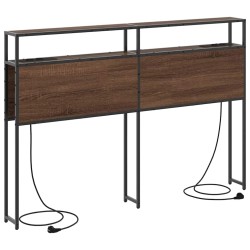 Tête de lit de rangement Chêne marron Bois d'ingénierie 614366614366