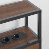 Tête de lit de rangement Chêne marron Bois d'ingénierie 614366614366