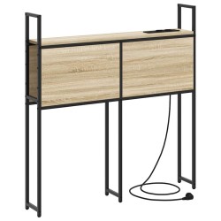 Headboard de Rangement avec Station de Charge Chêne sonoma 614371614371