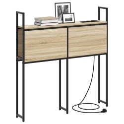 Headboard de Rangement avec Station de Charge Chêne sonoma 614371614371