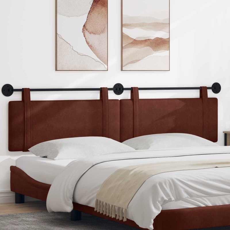 Tête de lit suspendue Brun Brillant PU antique 614376614376