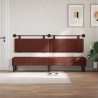 Tête de lit suspendue Brun Brillant PU antique 614376614376
