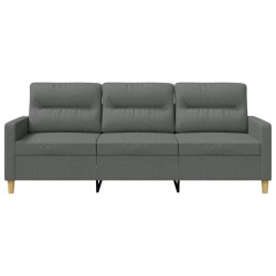 Canapé à 3 places Gris foncé 180 cm Tissu 614378614378
