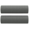Canapé 3 places avec oreillers gris foncé 180 cm tissu 614380614380