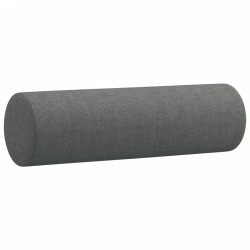Canapé 3 places avec oreillers gris foncé 180 cm tissu 614380614380