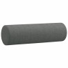 Canapé 3 places avec oreillers gris foncé 180 cm tissu 614380614380
