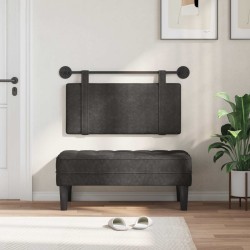 Tête de lit suspendue Noir PU antique 614382614382