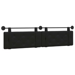 Tête de lit suspendue Noir Simili cuir 614383614383