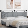 Tête de lit suspendue Gris clair tissu 614386614386