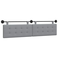 Tête de lit suspendue Gris clair tissu 614386614386