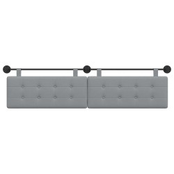 Tête de lit suspendue Gris clair tissu 614386614386