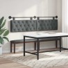 Tête de lit suspendue Gris foncé Tissu 614387614387