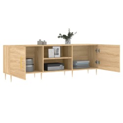 Meuble TV chêne sonoma 150x30x50 cm bois d'ingénierie 614388614388