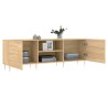Meuble TV chêne sonoma 150x30x50 cm bois d'ingénierie 614388614388