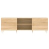 Meuble TV chêne sonoma 150x30x50 cm bois d'ingénierie 614388614388