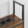 Headboard de Rangement avec Station de Charge Chêne fumé 614389614389