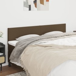 Têtes de lit Marron foncé 200 x 5 x 78/88 cm Tissu 614394614394